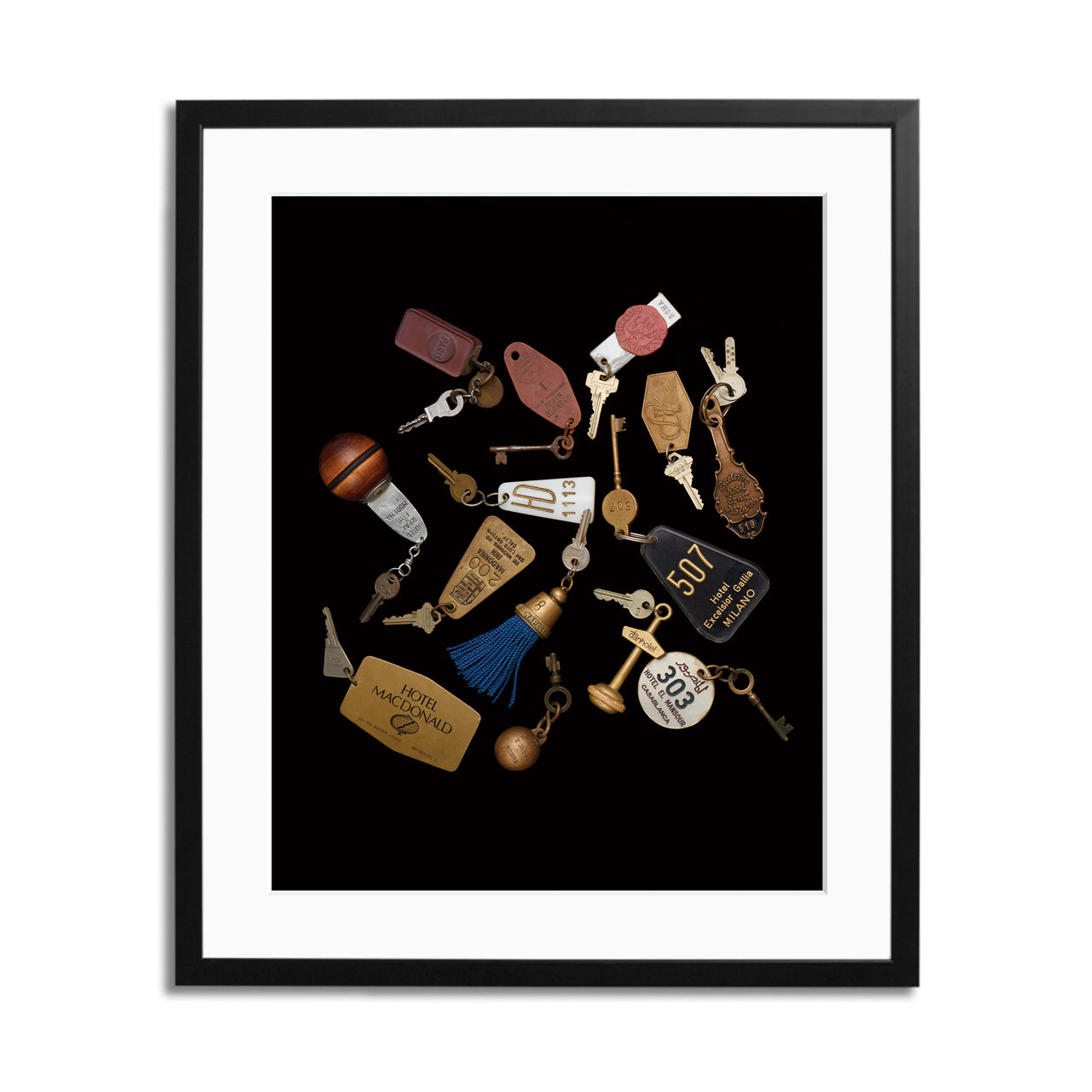 Travel Keys Framed Print