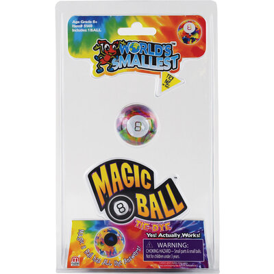 WORLDS SMALLEST MAGIC 8 BALL TIE-DYE