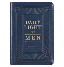 Daily Light for Men Blue Faux Leather Devotional