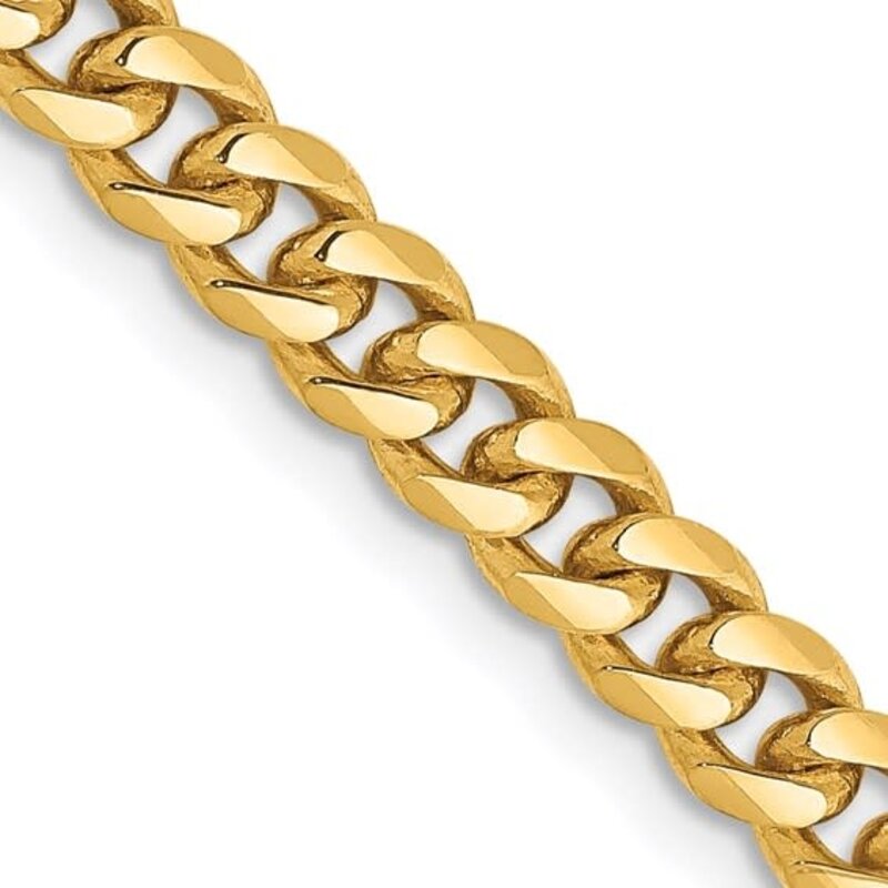 American Jewelry 10K Yellow Gold 9mm Curb Chain (22")