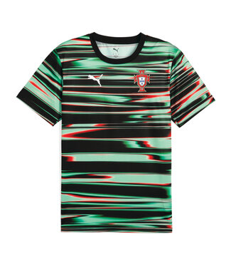 PUMA PORTUGAL 2025 PREMATCH JERSEY (BLACK/GREEN/RED)