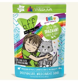 Weruva BFF OMG! Cat Food Pouches | Shazaam! Lamb & Tuna 2.8 oz single