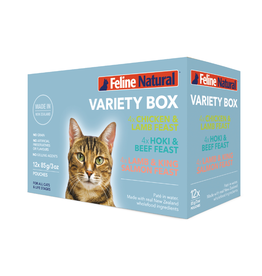 Feline Natural Feline Natural Cat Food Pouches | Variety Pack 3 oz CASE