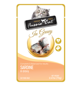 Fussie Cat Fussie Cat Premium Pouch Complete Cat Food | Sardine in Gravy 2.47 oz single