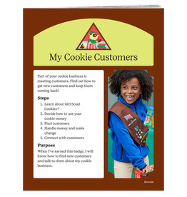 GIRL SCOUTS OF THE USA Brownie My Cookie Customers Badge Requirements Pamphlet