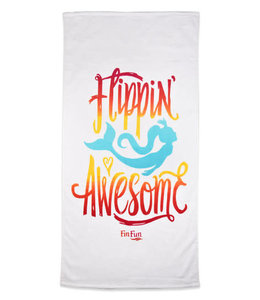 Fin Fun Beach Towel - Flippin' Awesome