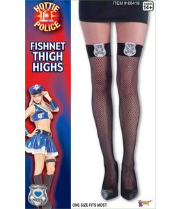 Forum Novelties Hotie Police Fishnet Thigh Highs