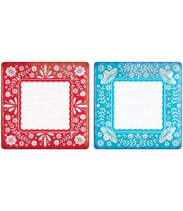 Amscan Inc. 10 Inch Square Dinner Plates 20/pk-Viva la Party