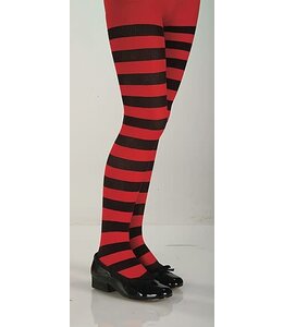 Rubies Costumes Black And Red Striped Child Tights