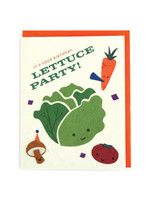 Good Paper Lettuce Party Birthday Card