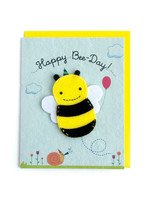 Good Paper Happy Bee-Day Puppet Card