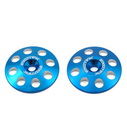 EXOTEK EXO1665BLU 22MM 1/8 XL ALUMINUM WING BUTTONS (2) (BLUE)