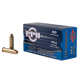 PPU .357 Mag 158 Gr FPJ - 50 Count