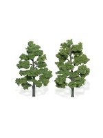 Woodland Scenics TR1515 - Ready Made Trees, Light Green 6-7" (2)