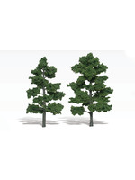 Woodland Scenics TR1516 - Ready Made Trees, Medium Green 6-7" (2)