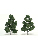 Woodland Scenics TR1518 - Ready Made Trees, Medium Green 7-8" (2)