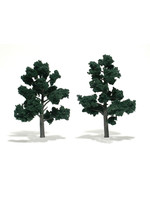 Woodland Scenics TR1514 - Ready Made Trees, Dark Green 5-6" (2)