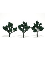 Woodland Scenics TR1511 - Ready Made Trees, Dark Green 4-5" (3)