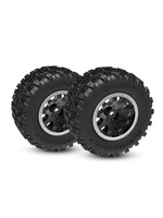 Traxxas 10771-STBLK - Mini Maxx 4" Sledgehammer Tires & Wheels -  Black