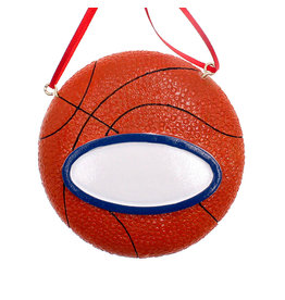 Kurt Adler Basketball Christmas Ornament For Personalization