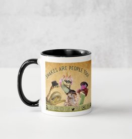 RHONDA'S AVIARY RHONDA'S AVIARY- MUG- SNAKES ARE PEOPLE TOO- 12 OZ