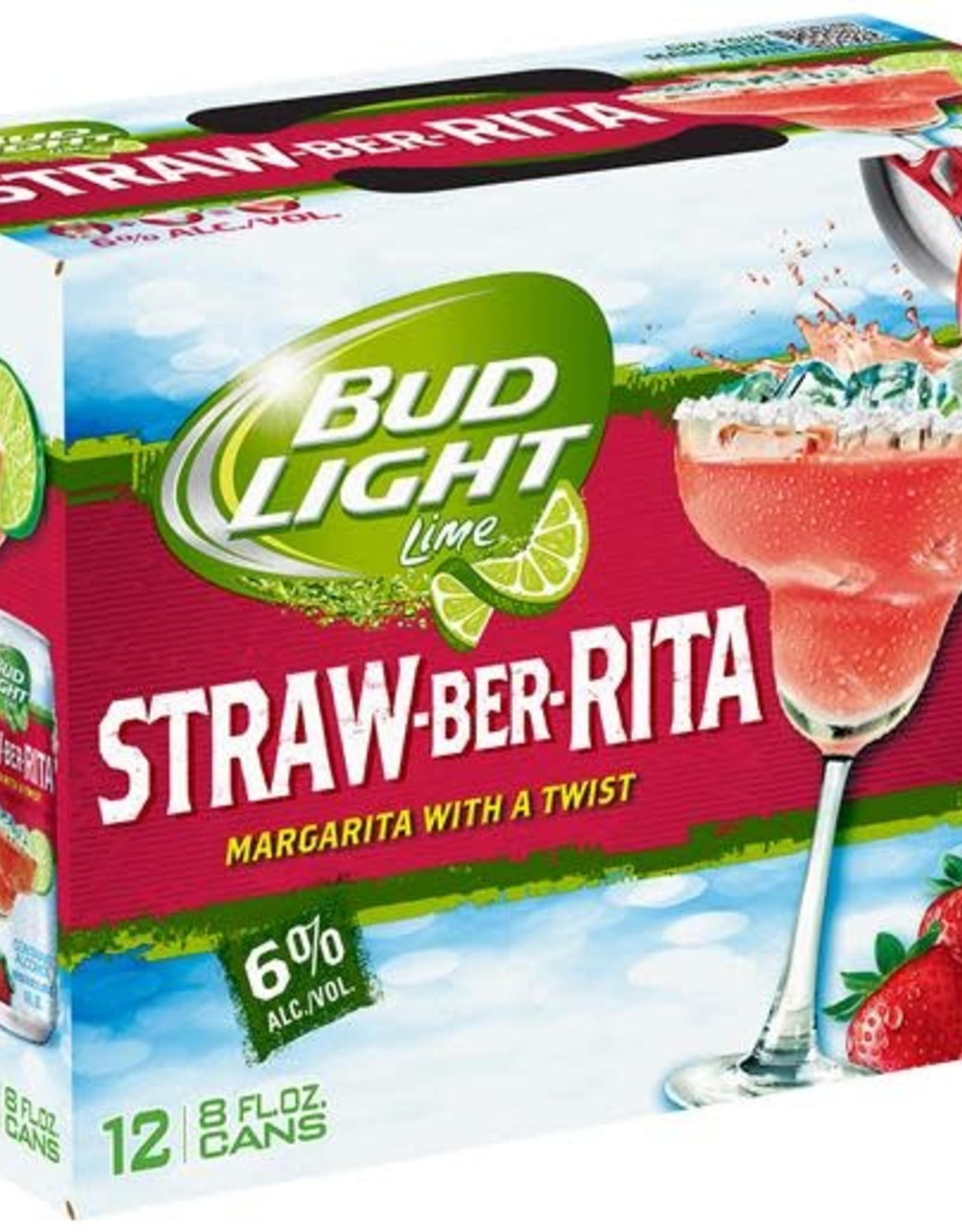 Budweiser Bud Light Strawberry-A-Rita 12 Pack Can