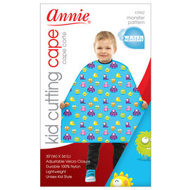 Annie Annie Kid Cutting Cutting Styling Cape "Monster Pattern" Nylon