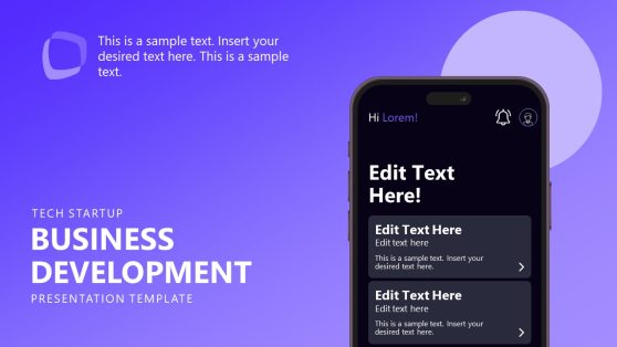 Editable Tech Startup Business Development Template 