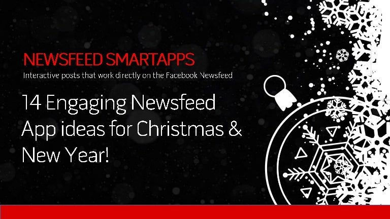 Christmas And New Year Social Media Ideas Using Newsfeed Smartapps I