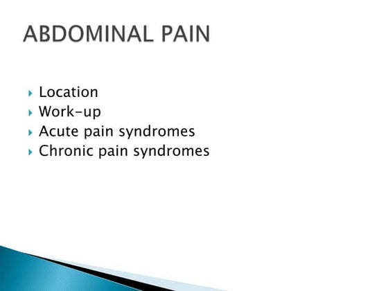 Abdominal pain