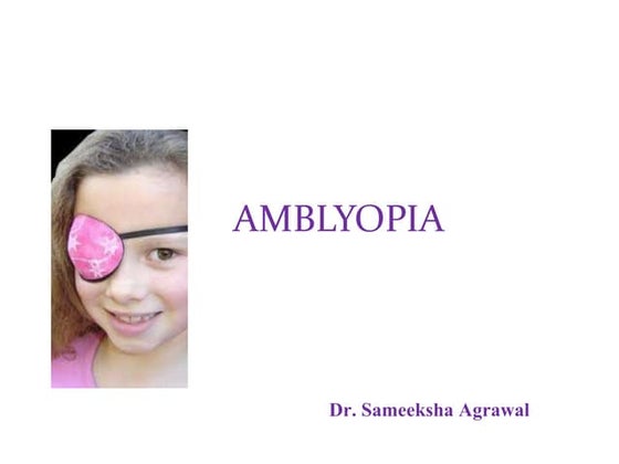 Amblyopia 