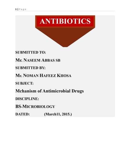 Antibiotics 1