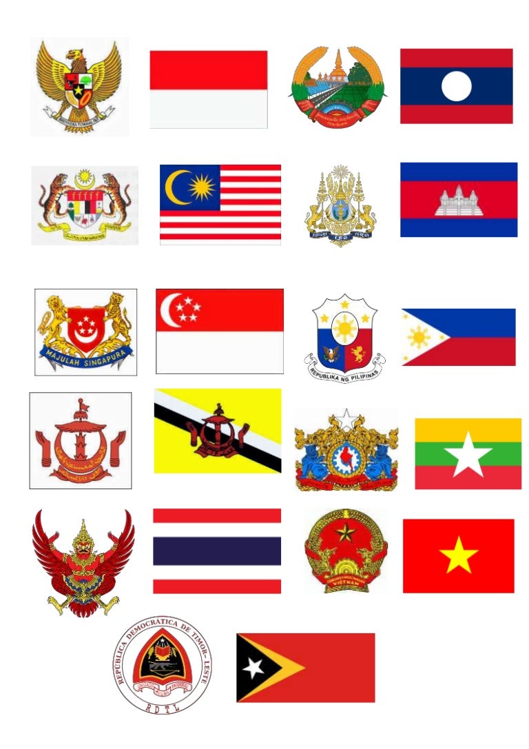  Bendera  asean  dan lambang