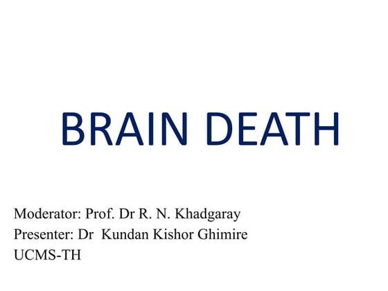 Brain death