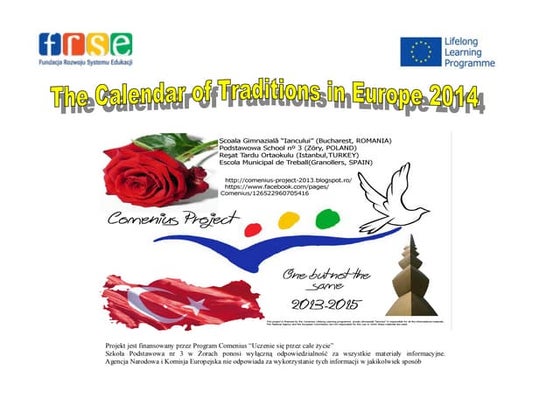 Calendar of Traditions in Europe