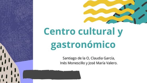 Proyecto Nosotros Proponemos. "Centro gastronómico y cultural. Colegio  José ...