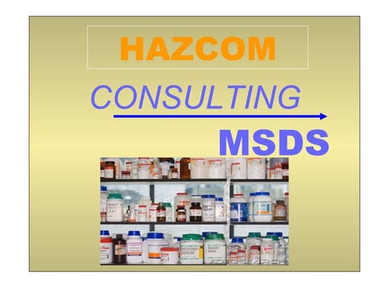 Consulting MSDS