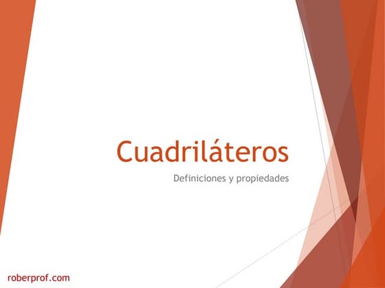 Propiedades de las diagonales de los cuadriláteros