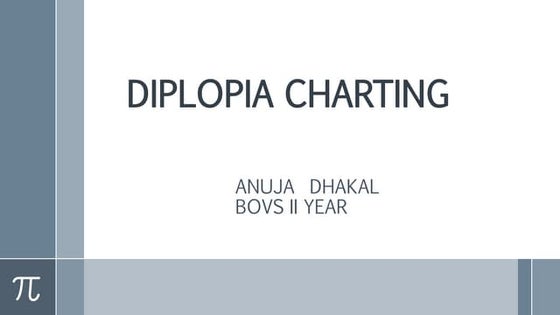 Diplopia charting 