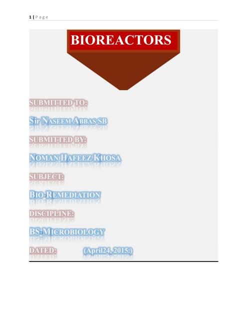 Bioreactors