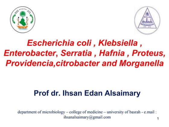 E.coli and others dr .ihsan alsaimary