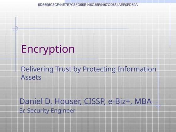 Cryptography Overview Presentation circa 2005