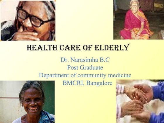 Health care of elderly