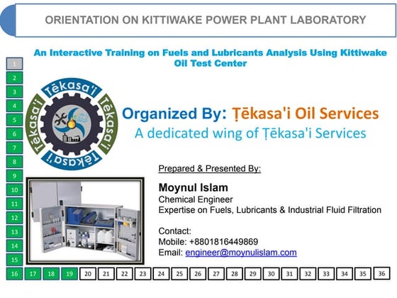 Using Kittiwake Oil Test Center in Oil Analysis Laboratory