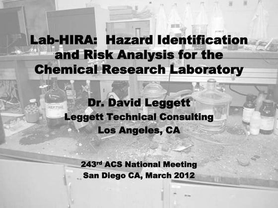 Lab Hazard Recognition and Analysis