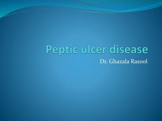  ( Peptic ulcer disease ) .pptx