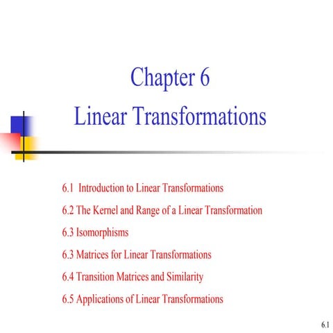 Linear transformations and matrices | PPT