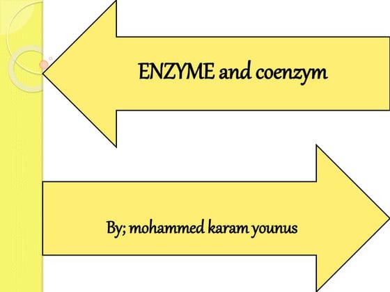 enzyme and coenzym