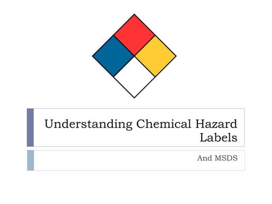 NFPA and MSDS