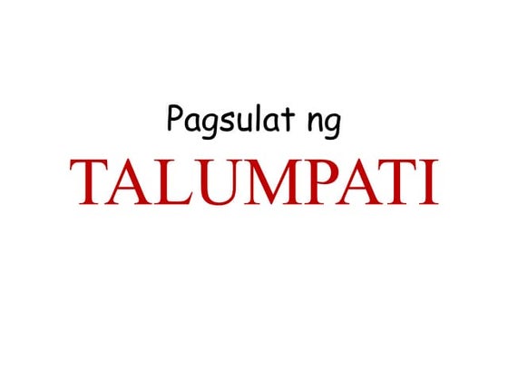 Pagsulat ng talumpati